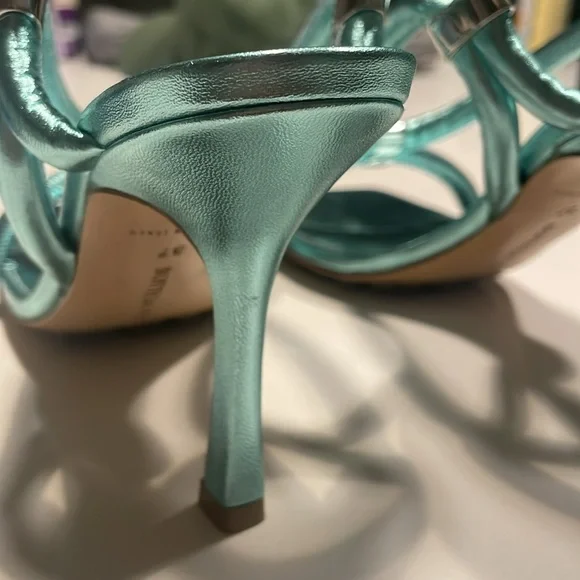 Bottega Veneta Stretch Slingback Sandals in Blue Lagoon - Picture 14 of 16